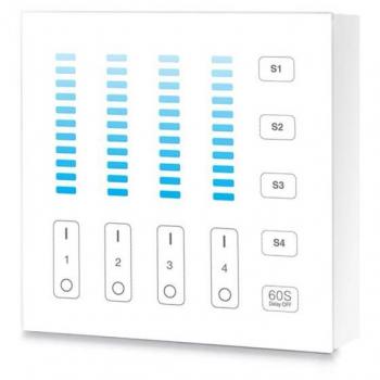 LEDBOX Mando 4 zonas MONO táctil B5, blanco