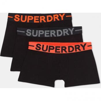 Pack de 3 calzoncillos de algodón orgánico Superdry para hombre - Color negro - Talla XL