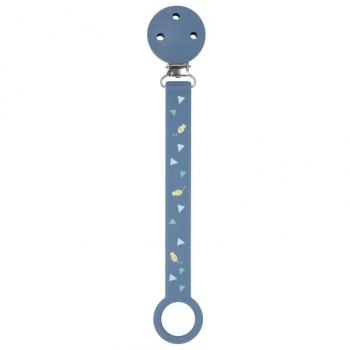 SUJETA CHUPETES SILICONA PRINTED BLUE NATTOU