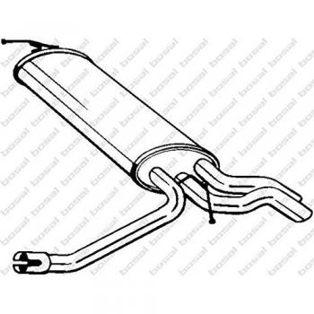 Silenciador trasero BOSAL 175087