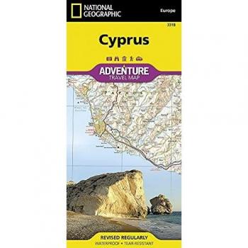 Mapa de Aventura de Chipre (3318) 1:165.000 - Impermeable, Topográfico, Rutas de Senderismo y Ciclismo, Guía Cultural y Playas - National Geographic