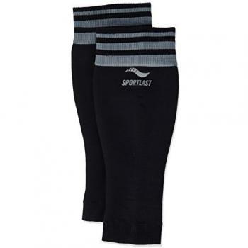 Sportlast Premium Pantorrilleras, Negro/Gris, M