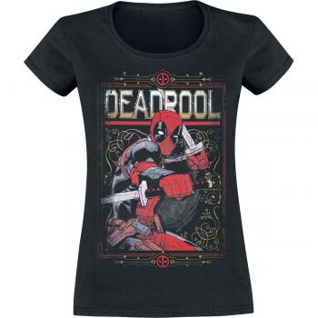 Deadpool Ready To Fight Camiseta Mujer Negro XXL