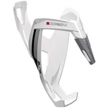 Elite Custom Race Plus Resin Bottle Cage White/Black
