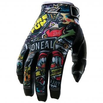 O'Neal Jump Crank Guantes de Bicicleta, Niños, Negro