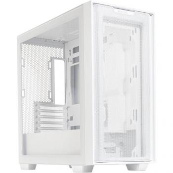 ASUS A21 White Micro-ATX Gaming Case with Glass Window, Mesh Front Panel, 380mm GPU & 360mm Radiator Support