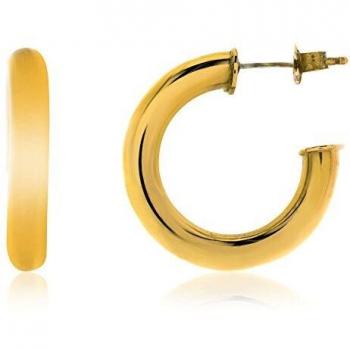 Córdoba Jewels | Aros en plata de ley 925 bañada en oro con diseño Aro Gold
