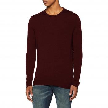 SELECTED HOMME Slhtower Merino Crew Neck B Noos, suéter para Hombre, Rojo