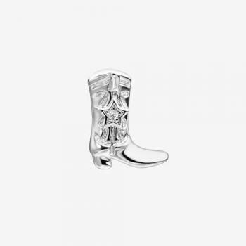 Pendiente Piercing Fashion Boots de Plata de Ley 925 con Baño de Rodio y Circonitas - Earcandy Jewelry