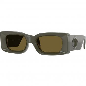 Versace Unisex VE4474U 549173 Injected Green Brown Square Sunglasses