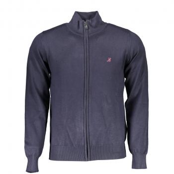 U.S. Polo Assn. Grand Polo Sleek Navy Emblematic Zip Cardigan - 3XL
