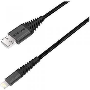 Otterbox Lightning - Cable de Datos, 1 m, Color Negro