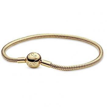 Pulsera de Cadena de Serpiente Pandora Moments - 16 cm, Chapada en Oro de 14 Quilates