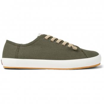 CAMPER Peu Rambla - Men's Green Cotton Sneakers in size 39 / 6.5