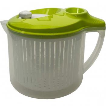 Centrifugadora de Ensalada Snips 3 Litros, Lava y Asciuga, Verde y Blanco