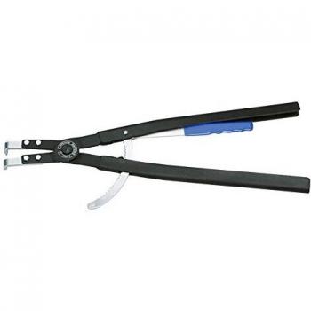 Pinza Curva para Anillos de Seguridad Internos GEDORE 8000 J 61, Angulada 252-400 mm con Bloqueo y Protección en Puntas