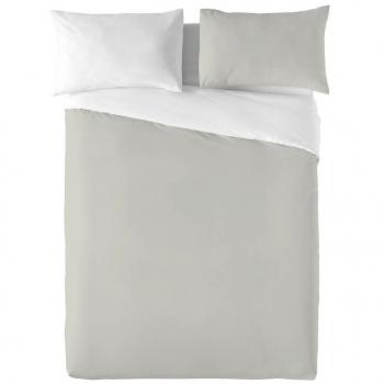 NATURALS - Funda Nórdica Lisa Bicolor Reversible - Algodón Extra Suave - 144 Hilos - Cama 90/105/135/150/180/200 - Fabricado en España