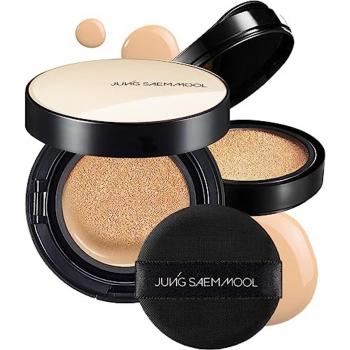 JUNG SAEM MOOL Essential Skin Nuder Long Wear Cushion Foundation SPF 50+ PA+++ Medium Set (14g x 2)