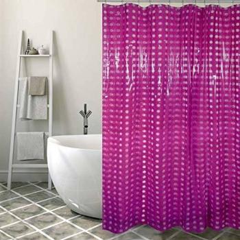 MSV Cortina de baño, Morado, 30x20x5 cm