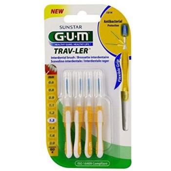 GUM Brossettes Interdentales Trav-Ler 1,3 mm - Paquete de 4 unidades