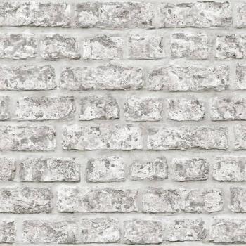 Noordwand Papel de Pared Revestimiento Mural Decoración de Hogar Color Gris Oscuro, Rojo y Gris, Topchic Papel De Pared Brick Wall Gris Oscuro