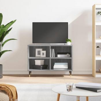 Soporte para TV de madera multicapa gris Sonoma 69,5x30x50 cm