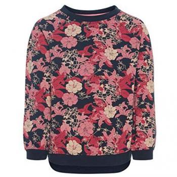 NAME IT Sudadera NIÑA Venus - 110, Dark Sapphire/W/ Flower