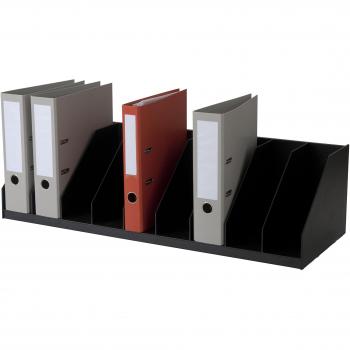 Organizador Vertical de Documentos 13 Compartimentos Fijos 8,2 cm - Negro - Paperflow