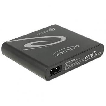 Cargador DeLOCK 41431 USB-C y USB-A, 85W, Interior Negro
