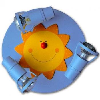 Sol Color Azul Claro 3 focos lámpara Waldi 65235.0