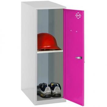 Bandeja SIMONLOCKER DISM. MINI + BAN. 915x400x500 mm GR/RO - Simon Rack, Taquilla de Metal en color Gris/Rosa, dimensiones 915x400x500 mm