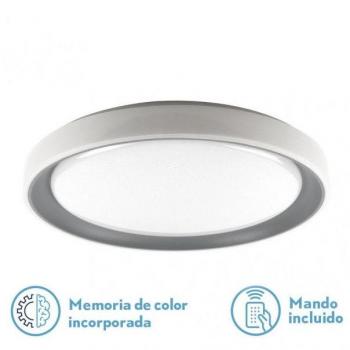 Plafón LED FABRILAMP Luanda 96w 3000-4000-6000k Gris Red