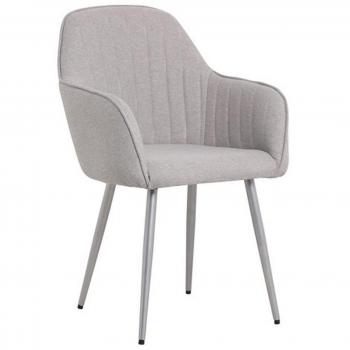 Silla Home ESPRIT Gris Plateado 55 x 55,5 x 88 cm