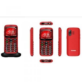 Telefunken gsm S520 Teléfono Móvil, Rojo