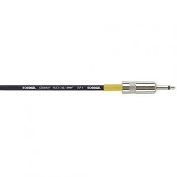 Cordial 0.9m ZZ Patch Cable - Mono/Stereo 3.5mm Jack (Black)