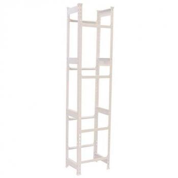 Estantería para Cajas de Bebidas SimonRack, 12 Cajas, 4 Baldas, Soporta 100 kg por balda, Dimensiones: 2000x400x300 mm, Sin tornillos, Color Blanco