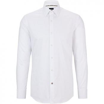 Hugo Boss Slim Fit Kent Collar Business Shirt White Size 43