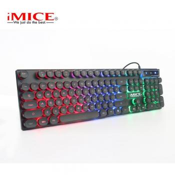 Teclado Gamer Mecánico IMICE AK800 USB 104 Teclas RGB Retroiluminado para Ordenador y Laptop Negro