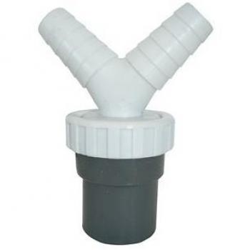 'EDM MIXED LINK Tubes Glue with Double Socket 11/2 40 lavavajillas-lavadora PVC