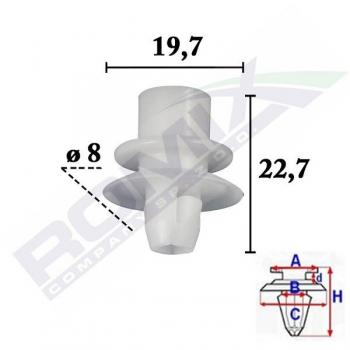 Pinza para tapicería ROMIX ROM C70563 - Clip, listón, diseño ergonómico, fabricada en acero inoxidable, mango antideslizante, ideal para trabajos de tapicería y manualidades