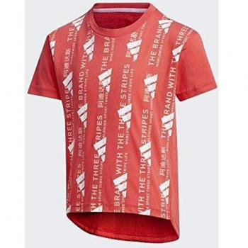 adidas LG Ur SS tee Camiseta, Unisex niños, rosbas, 116