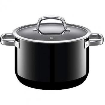 WMF 05.1434.529 Cacerola Alta Fusiontec Mineral Black 24 cm Ø-6,4 l, Plástico, Negro
