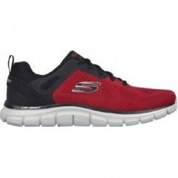 Skechers Track Broader - Zapatillas Deportivas Rojo/Negro para Hombre