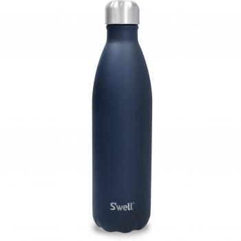 Botella S'well de agua reutilizable de acero inoxidable 750 ml, color azurita, con triple aislamiento y a prueba de fugas, mantiene bebidas frías hasta 48 horas y calientes hasta 24 horas