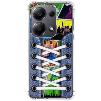 Funda de Silicona Antigolpes para Xiaomi Redmi Note 13 Pro 4G con Diseño de Zapatillas 14