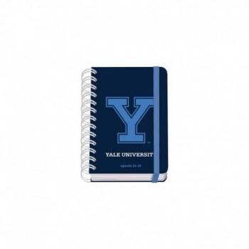 Agenda Escolar Dohe Yale Navy Espiral A6 - Día Página - Papel 80g/m2 - Cubierta Cartón Plastificado - Cierre Goma Elástica - Color Azul Marino