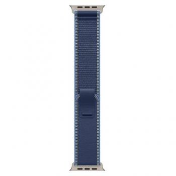 Correa Apple Watch Trail Loop 49mm M/L Azul/Titanio Natural
