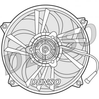 Ventilador de motor DENSO DER21014 para PEUGEOT 307, refrigeración del motor