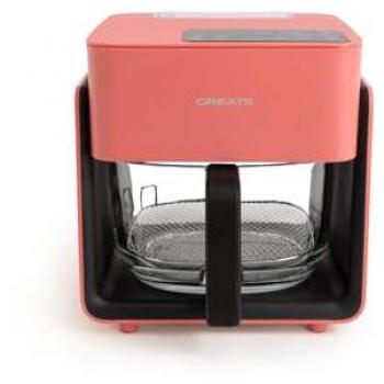 Freidora sin aceite 4.2 L con vaporizador de agua y bandeja de cristal - AIR FRYER MIST Terracota, 5-6 raciones, 6 programas, control de tiempo y temperatura, 130