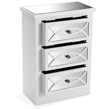 BigBuy Home 8420327463265 Cajonera, Madera contrachapada, Blanco, único
